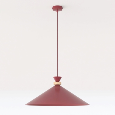 Stylowa lampa wisząca Cirel w kolorze burgundowym