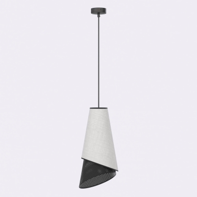 Meris - lampa wisząca z dwukolorowym abażurem