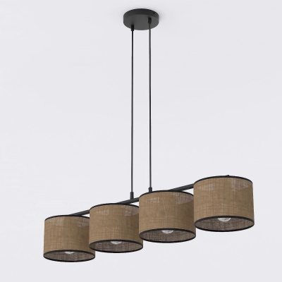 Brązowa lampa Elvara 4 o klasycznym designie