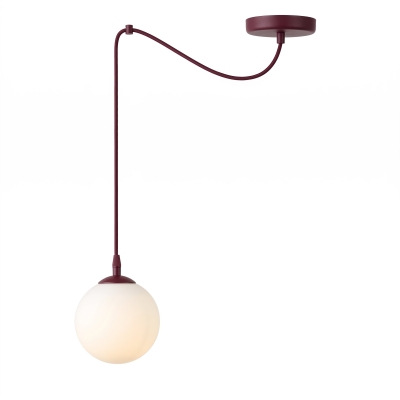 Lampa wisząca Blair Spider z opalowym kloszem