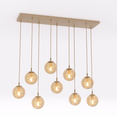Blair 9 - beżowa lampa wisząca