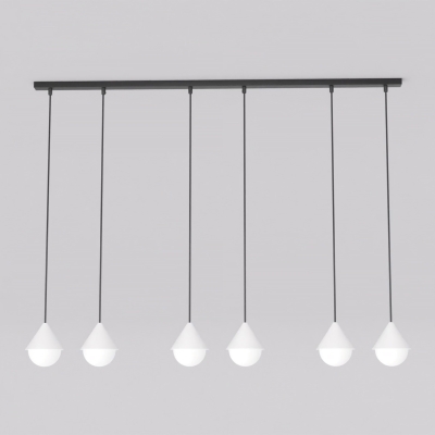 Avella - czarno-biała lampa wisząca