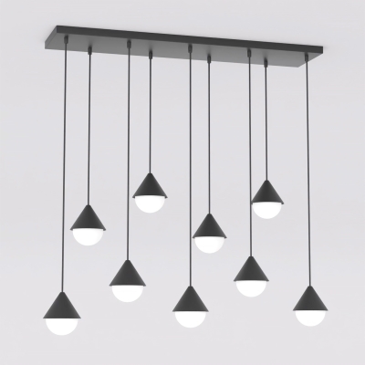 Czarna lampa Avella do dużych pomieszczeń