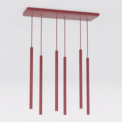 Heaven- lampa wisząca z burgundowymi soplami