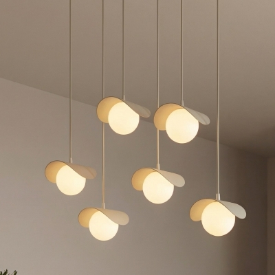 Beżowa lampa wisząca o kaskadowej formie - Veyra
