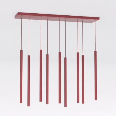 Burgundowa lampa wisząca Heaven do przestronnych wnętrz
