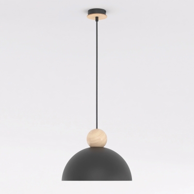 Lampa wisząca Eloria z drewnianymi elementami