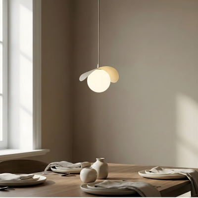 Beżowa, pojedyncza lampa wisząca Veyra
