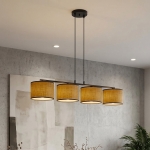 Brązowa lampa Elvara 4 o klasycznym designie
