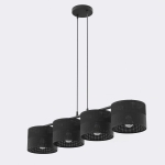 Klasyczna, 4-punktowa lampa wisząca Solvia