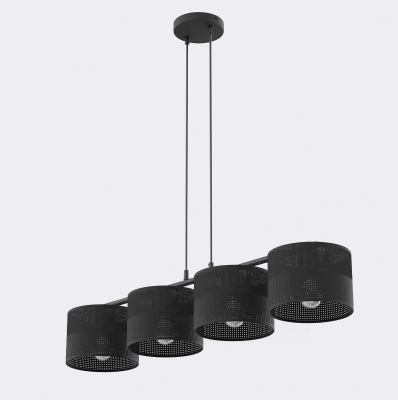 Klasyczna, 4-punktowa lampa wisząca Solvia