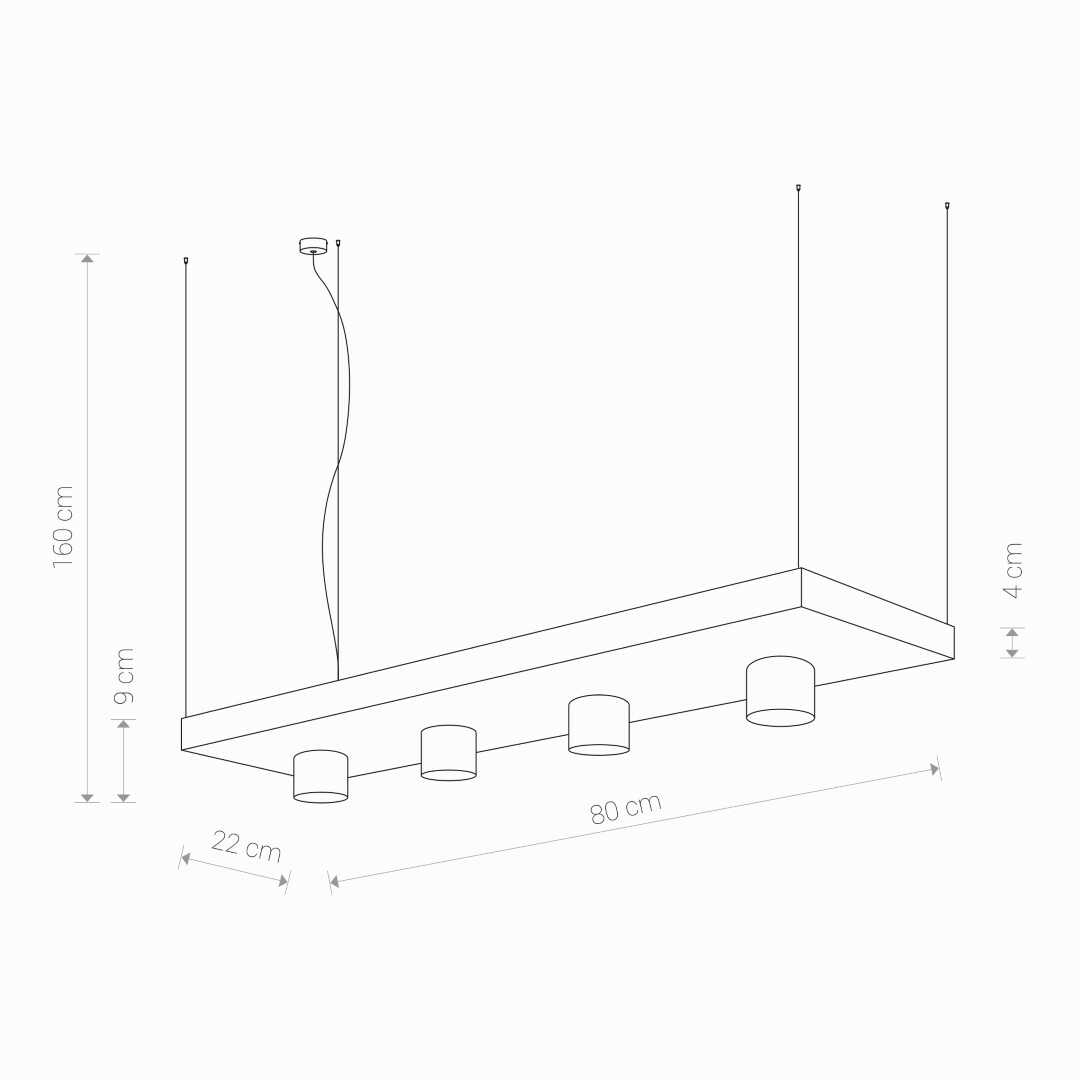 Lampa wisząca Plant z funkcjonalną półką