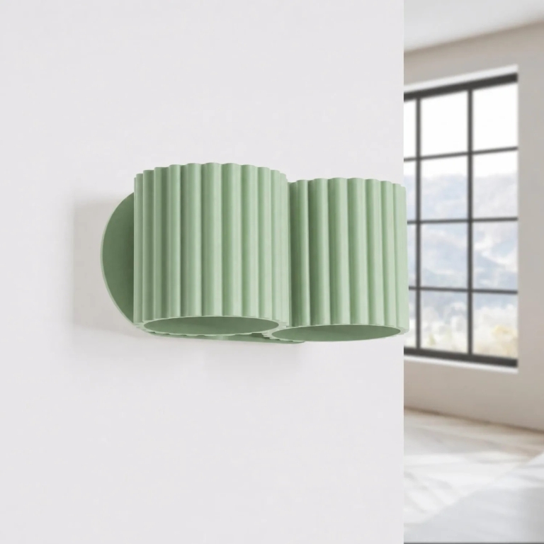 aluminiowa-zielona-lampa-ścienna