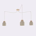 Lampa wisząca typu pająk - beżowa Arvi 3