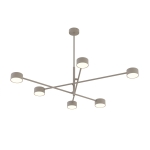 Minimalistyczna lampa wisząca Holly 6 w kolorze beżowym