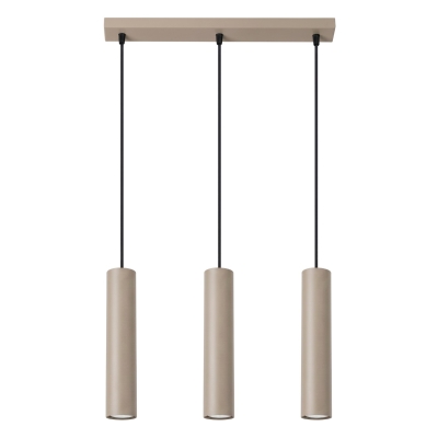 Chios 3 - lampa wisząca z kloszami w kolorze taupe