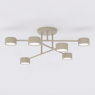 Beżowa lampa Vero 6 o nowoczesnej konstrukcji