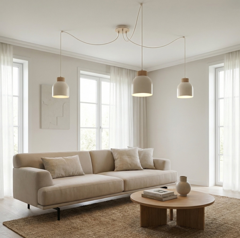 biała-lampa-wisząca-pająk