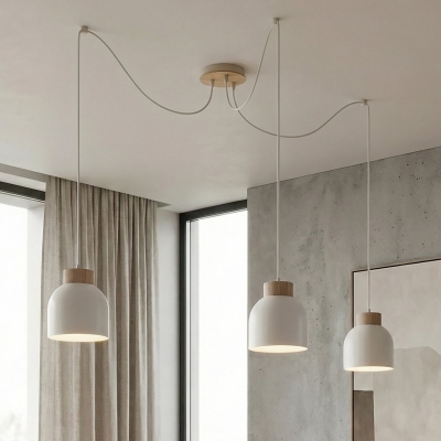 Lampa wisząca Arvi 3 w wersji białej
