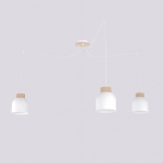 Lampa wisząca Arvi 3 w wersji białej
