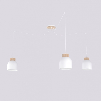 Lampa wisząca Arvi 3 w wersji białej