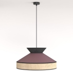 Solana - lampa wisząca w wersji burgundowej