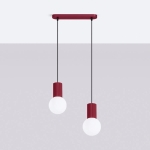 Globia - lampa wisząca w nowoczesnym, burgundowym odcieniu