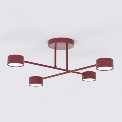 Burgundowa lampa Vero 4 o minimalistycznym designie