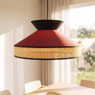 Solana - lampa wisząca w wersji burgundowej