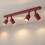Lampa sufitowa Malia w wersji burgundowej