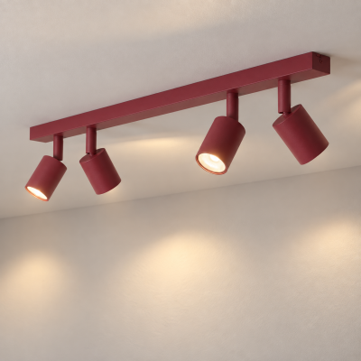 Lampa sufitowa Malia w wersji burgundowej