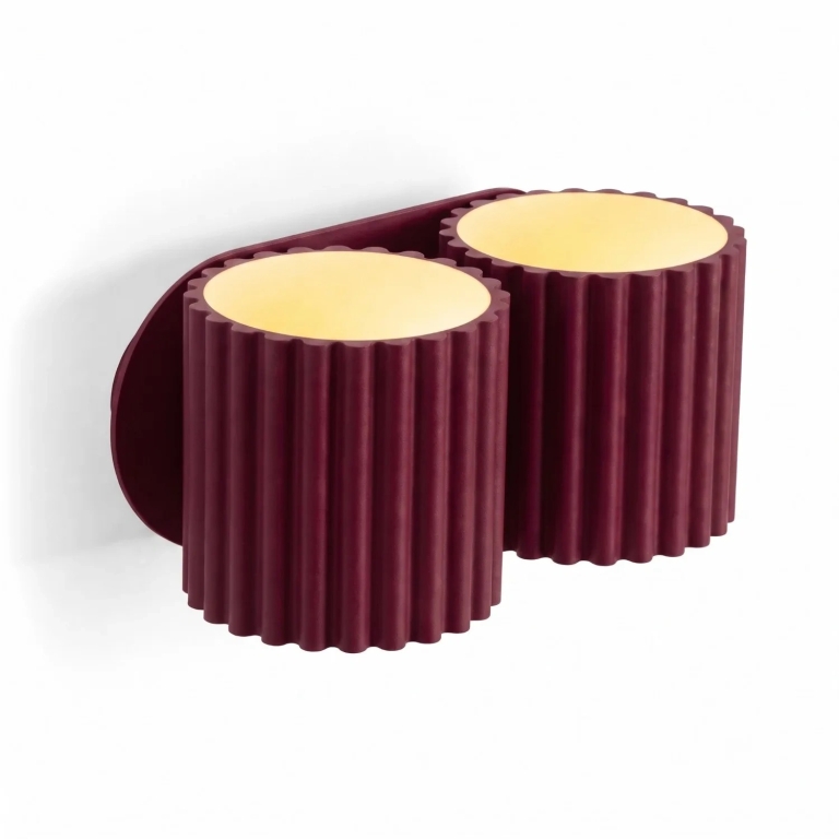 burgundowa-lampa-ścienna