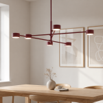 Burgundowa lampa wisząca Holly 6