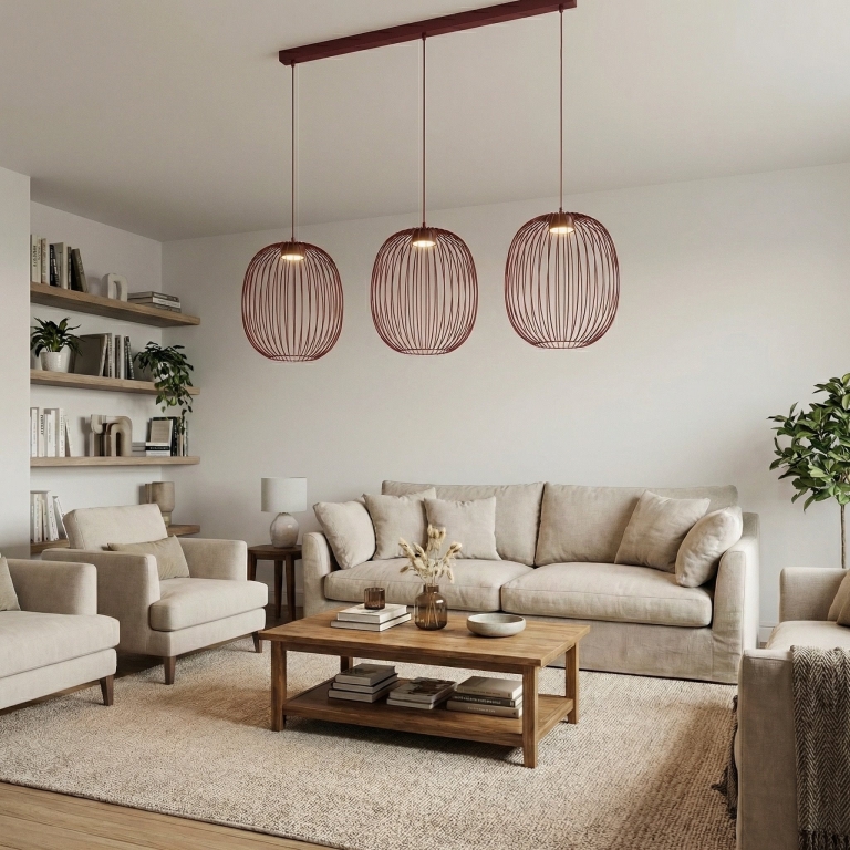 burgundowa-lampa-wisząca-designerska-do-salonu