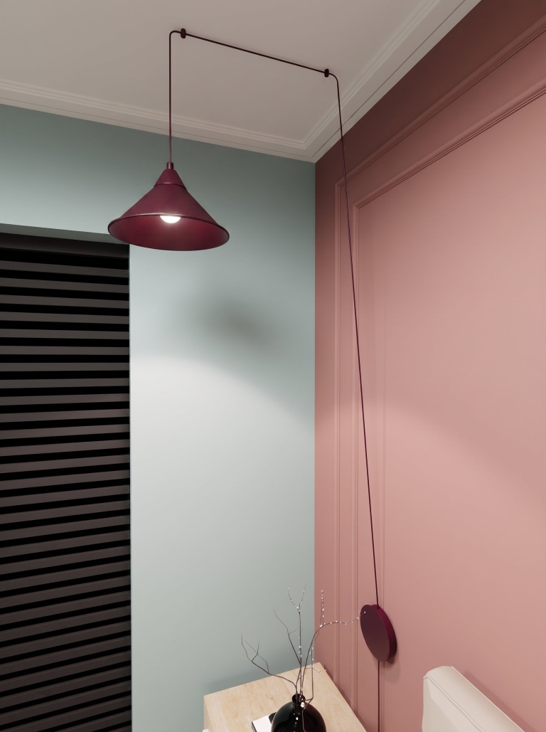 burgundowa-lampa-wisząca-w-stylu-nowoczesnym