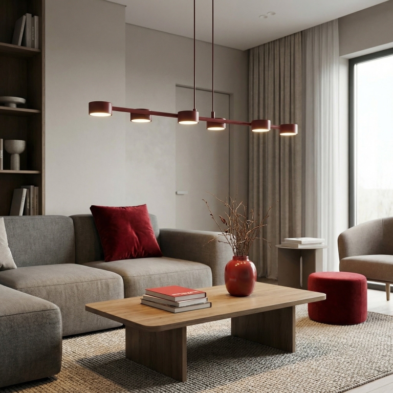 burgundowe-designerskie-lampy-wiszące