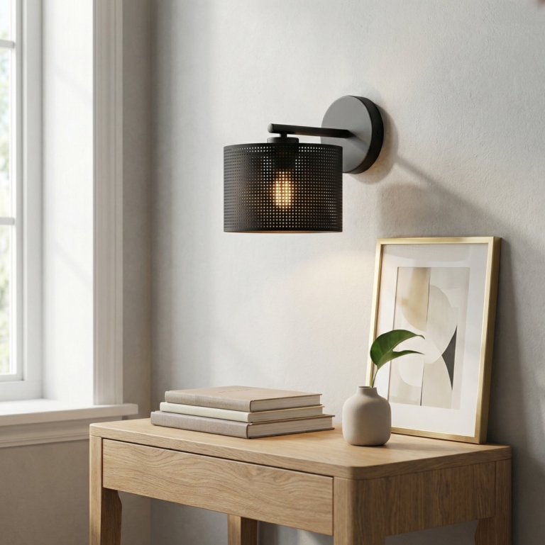czarna-lampa-ścienna-w-stylu-nowoczesnym