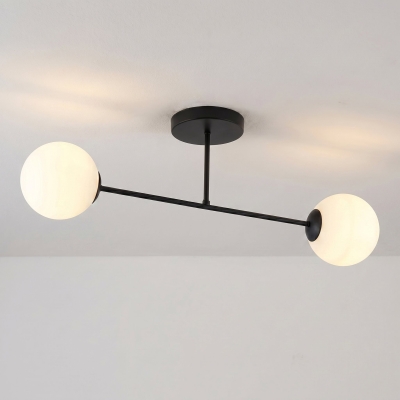Podwójna lampa sufitowa Rovia o minimalistycznym designie