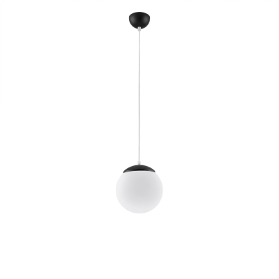 Kulista lampa wisząca Numa S z czarnym stelażem