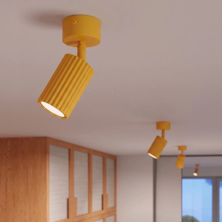 designerski-żółty-spot-sufitowy-tuba