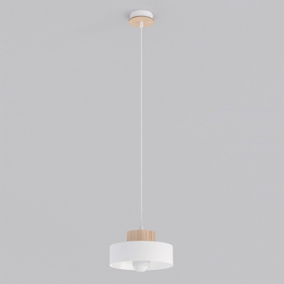 Lampa wisząca Velis z naturalnym, drewnianym akcentem