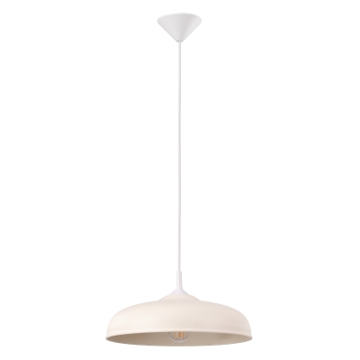 Minimalistyczna lampa Vargas z beżowym kloszem