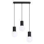 Czarna lampa wisząca Globia do nowoczesnych wnętrz