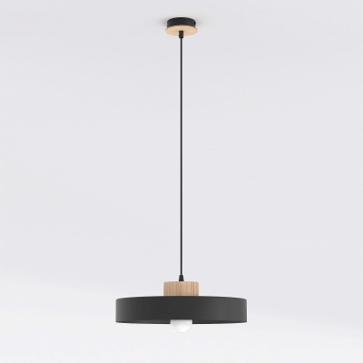 Metalowo-drewniana lampa wisząca Velis