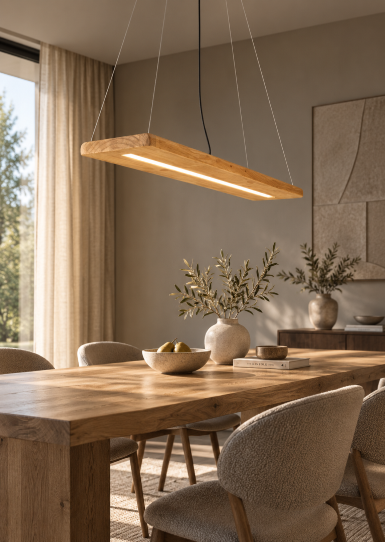 drewniana-lampa-wiszaca-z-polka