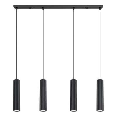 Czarna minimalistyczna lampa wisząca Dolkar