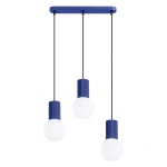 Lampa wisząca w wyrazistym niebieskim kolorze - Globia