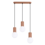 Stylowa lampa wisząca Globia - kolor mocca