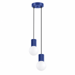 Intensywnie niebieska lampa wisząca Globia