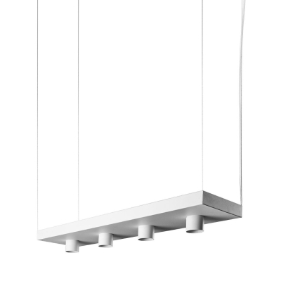 Biała lampa wisząca Plant z półką